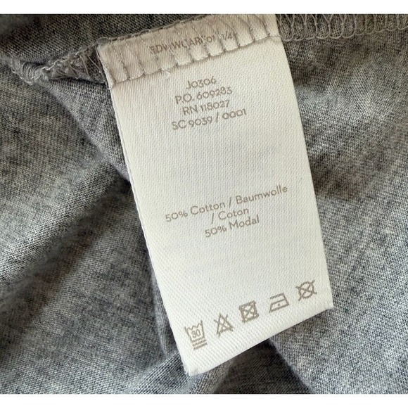 Boden Grey Black Metallic Polka Dot Long Sleeve Top Tunic Women's Size M Swing - Picture 6 of 10